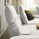 HOEKSTOELSET, wit pluche materiaal thumbnail 4
