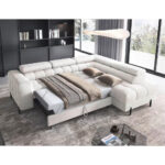 HOEKSTOELSET, wit pluche materiaal thumbnail 5