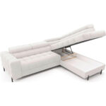HOEKSTOELSET, wit pluche materiaal thumbnail 6