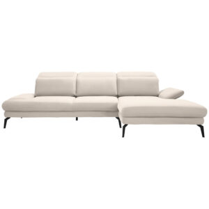 HOEKSTOELENSET, witte chenille