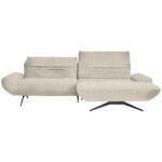 HOEKSTOELSET, pluche materiaal beige thumbnail 1