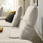 HOEKSTOELSET, pluche materiaal beige thumbnail 6