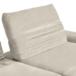 HOEKSTOELSET, pluche materiaal beige thumbnail 7