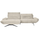 HOEKSTOELSET, pluche materiaal beige thumbnail 1
