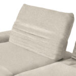 HOEKSTOELSET, pluche materiaal beige thumbnail 4