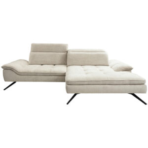 HOEKSTOELENSET, chenillebeige