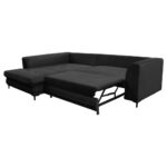 HOEKSTOELSET, velours zwart thumbnail 5