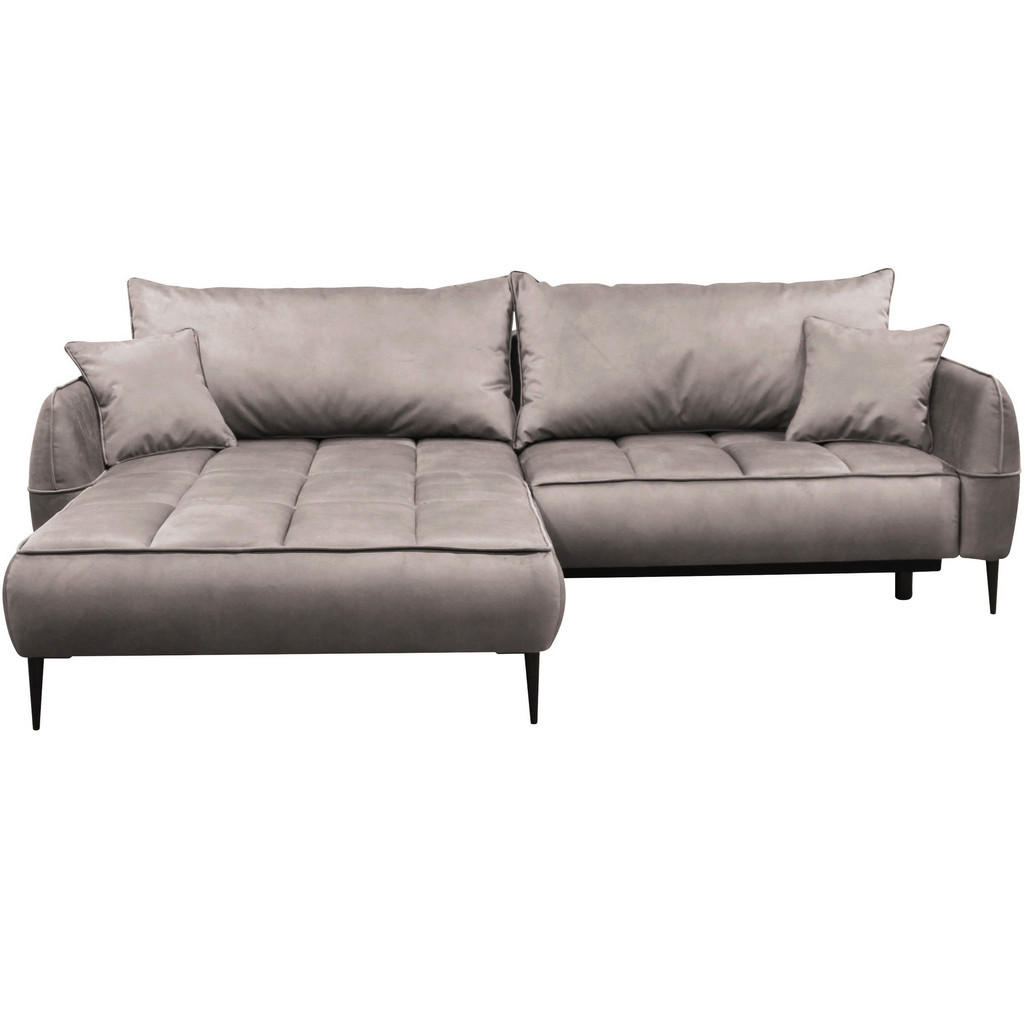 HOEKZITSET, veloursbeige