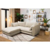 HOEKSTOELENSET, beige structuur