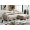 HOEKSTOELENSET, beige structuur