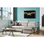 HOEKSTOELSET, gebakken microvezel, wit thumbnail 2
