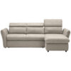 HOEKSTOELSET, gebakken microvezel, wit