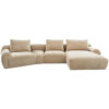 HOEKSTOELENSET, chenillebeige