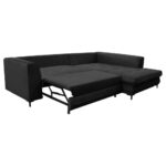 HOEKSTOELSET, velours zwart thumbnail 5