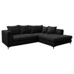 HOEKSTOELSET, velours zwart thumbnail 6