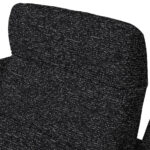 HOEKSTOELSET, chenille, gladde zwarte stof thumbnail 6