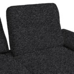 HOEKSTOELSET, chenille, gladde zwarte stof thumbnail 4