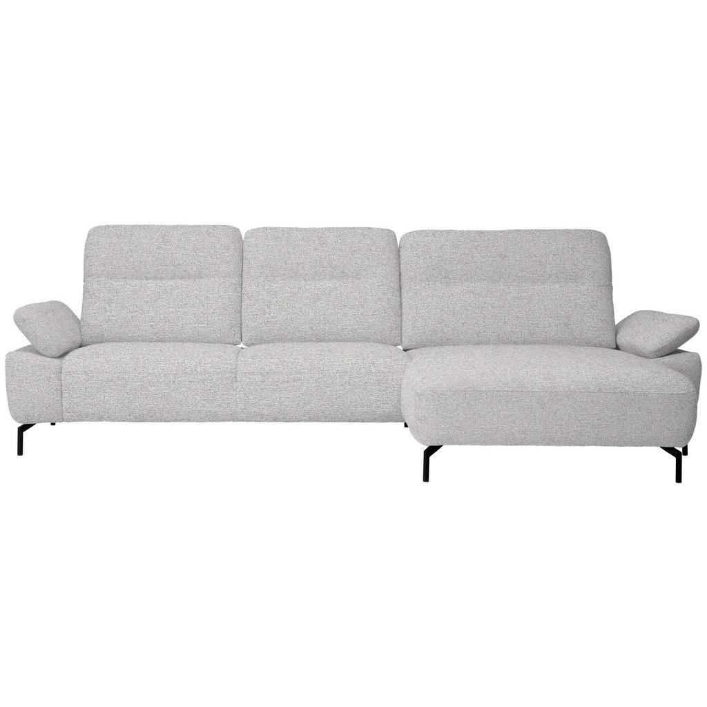 HOEKSTOELENSET, chenille, gladde ecru stof