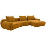 HOEKSTOELENSET, mosterdgele chenille thumbnail 3