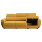 HOEKSTOELENSET, velours mosterdgeel thumbnail 4