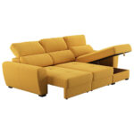 HOEKSTOELENSET, velours mosterdgeel thumbnail 5