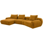 HOEKSTOELENSET, mosterdgele chenille thumbnail 3