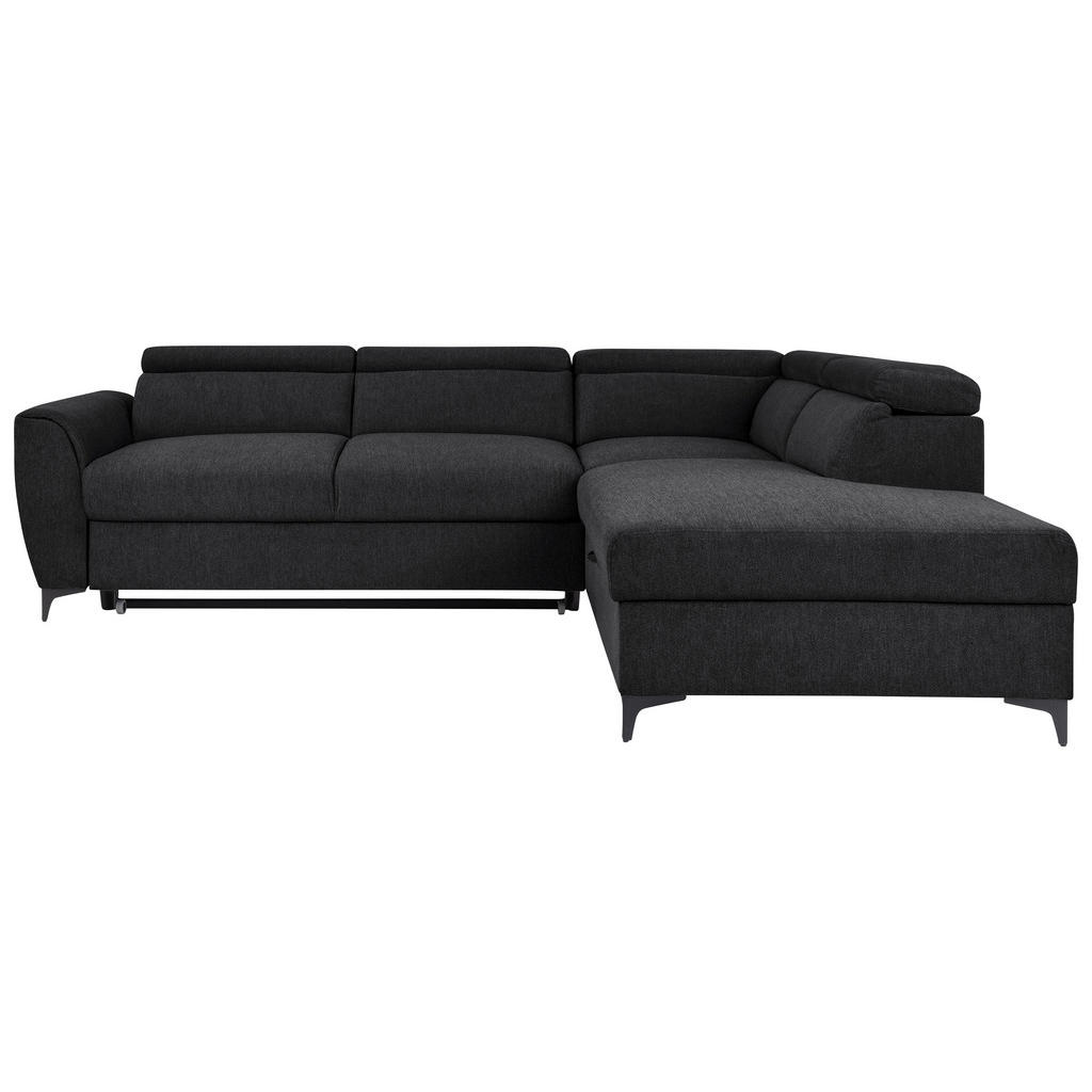 HOEKSTOELSET, velours zwart