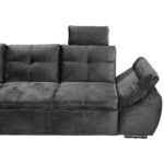 HOEKSTOELENSET, zwart microvelours thumbnail 3