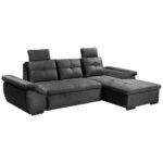 HOEKSTOELENSET, zwart microvelours thumbnail 5