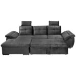 HOEKSTOELENSET, zwart microvelours thumbnail 5
