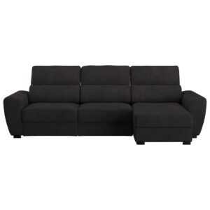 HOEKSTOELSET, microvezel zwart