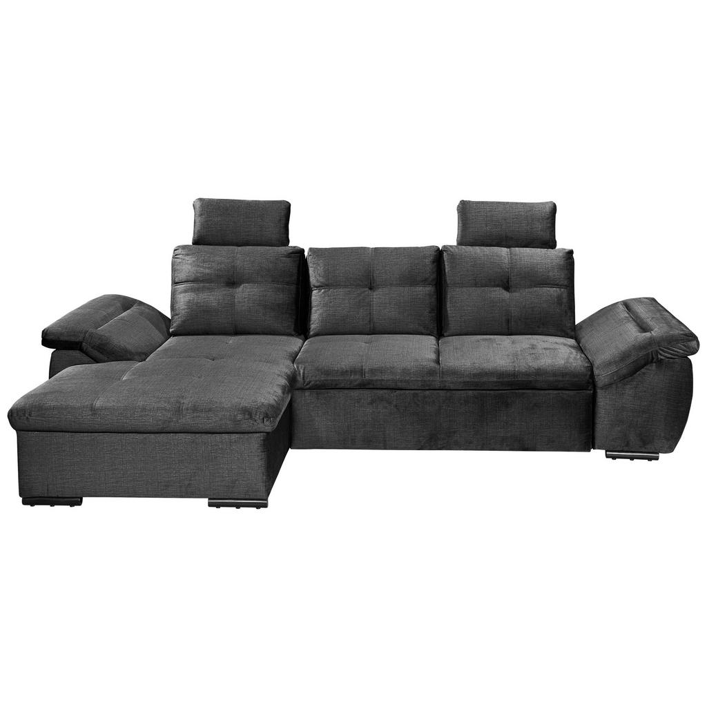 HOEKSTOELENSET, zwart microvelours