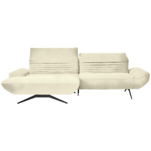HOEKSTOELENSET, crèmekleurige chenille