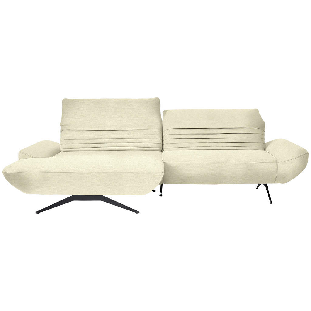 HOEKSTOELENSET, crèmekleurige chenille