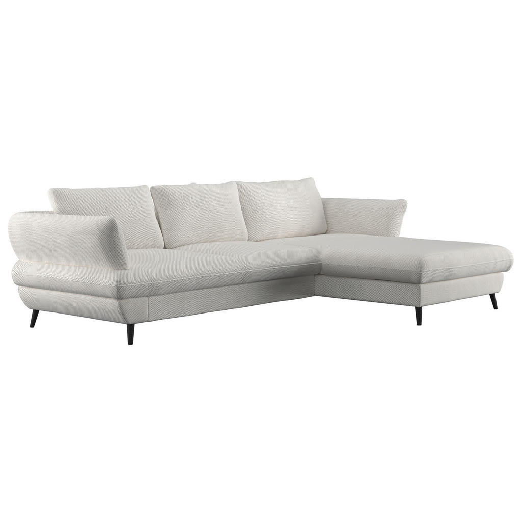 HOEKSTOELSET, velours crèmekleur
