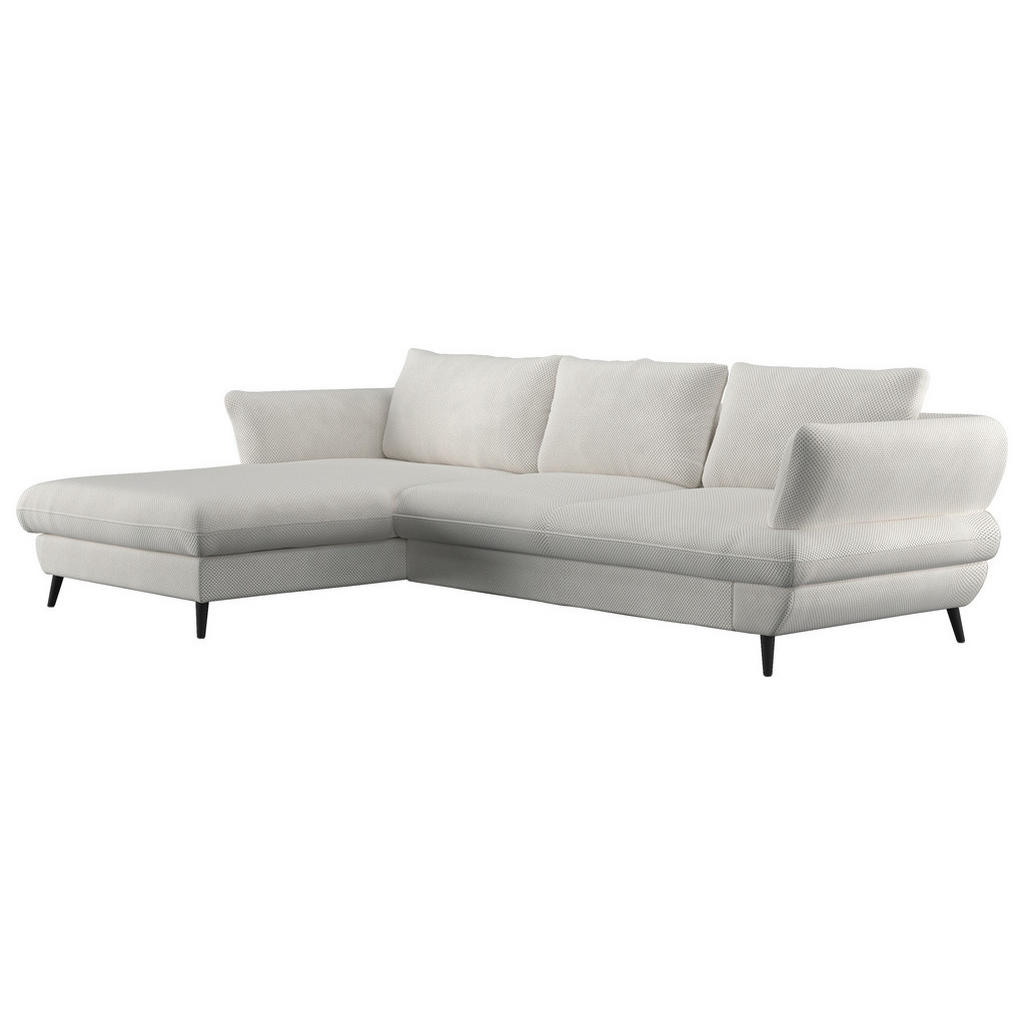 HOEKSTOELSET, velours crèmekleur