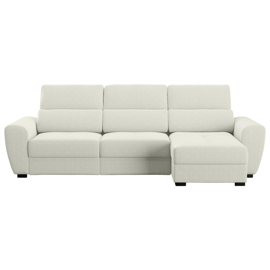 HOEKSTOELSET, velours crèmekleur