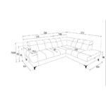 HOEKZITSET, crèmekleurige structuur thumbnail 3