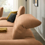 HOEKZITSET, chenille abrikoos thumbnail 5