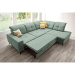 HOEKSTOELENSET, chenille mintgroen thumbnail 7