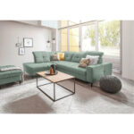 HOEKSTOELENSET, chenille mintgroen thumbnail 2