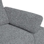 HOEKSTOELSET, chenille, gladde blauwgrijze stof thumbnail 7