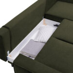 HOEKSTOELENSET, velours olijfgroen thumbnail 5