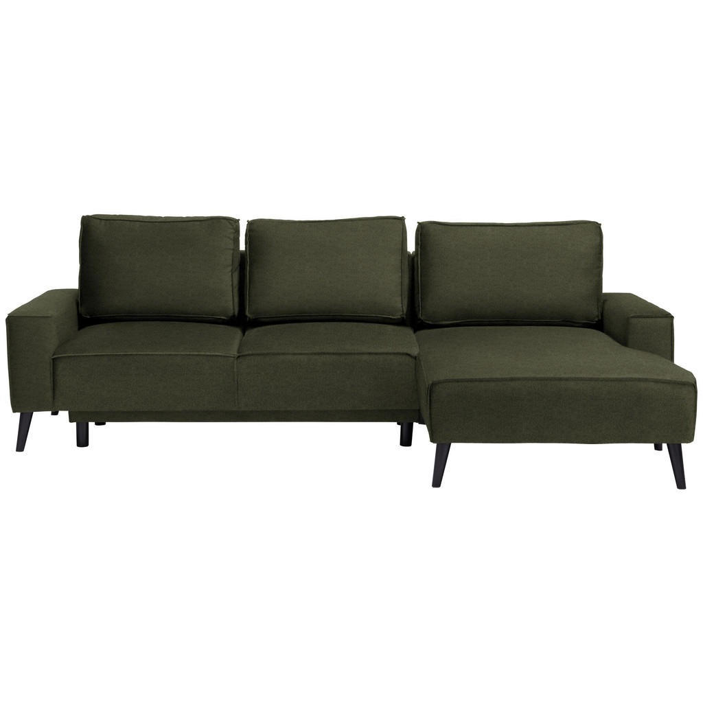 HOEKSTOELENSET, velours olijfgroen