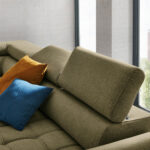 HOEKSTOELSET, olijfgroene stof thumbnail 6