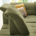 HOEKSTOELENSET, olijfgroen chenille thumbnail 5