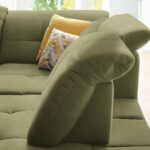 HOEKSTOELENSET, olijfgroen chenille thumbnail 4