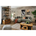 HOEKSTOELENSET, olijfgroen chenille thumbnail 2
