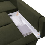 HOEKSTOELENSET, velours olijfgroen thumbnail 4