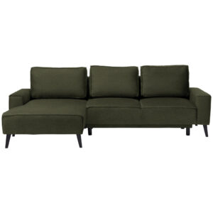 HOEKSTOELENSET, velours olijfgroen
